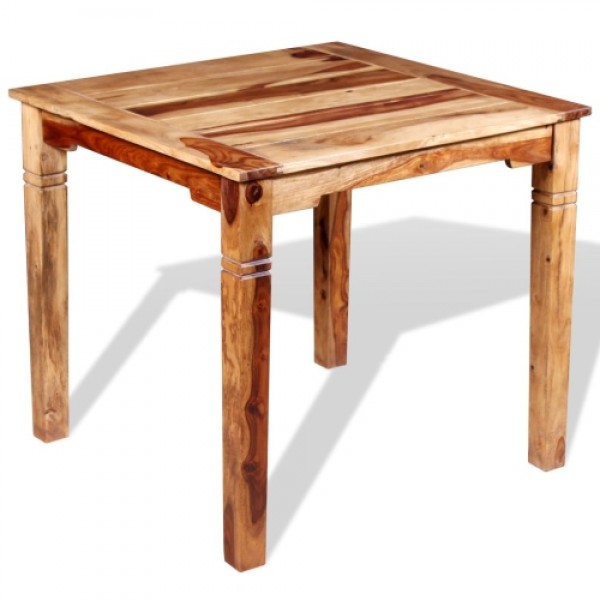 Dining Table Solid Sheesham Wood 82x80x76 cm