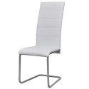 2PCS Cantilever Dining Chairs with High Backrest