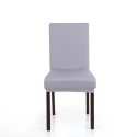 High Quality Stretch Removable Washable Short Dining Chair Cover Soft Milk Silk Spandex Chair Cover Slipcover for Wedding Party 