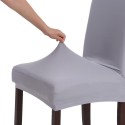 High Quality Stretch Removable Washable Short Dining Chair Cover Soft Milk Silk Spandex Chair Cover Slipcover for Wedding Party 