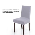 High Quality Stretch Removable Washable Short Dining Chair Cover Soft Milk Silk Spandex Chair Cover Slipcover for Wedding Party 