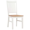 2 pcs 44x59x95 cm Solid Oak Wood Dining Chairs