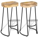 Gavin Bar Stools 2 pcs Solid Mango Wood