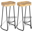 Gavin Bar Stools 2 pcs Solid Mango Wood