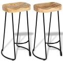 Gavin Bar Stools 2 pcs Solid Mango Wood