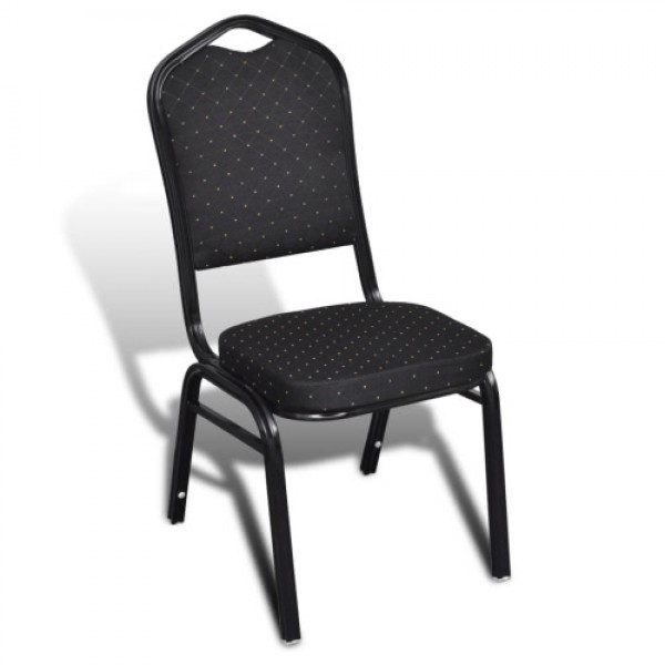 Table chair Padded Black Stackable 20 pcs