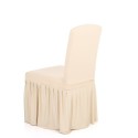 Pleated Solid Color Ruffled Stretchable Removable Washable Home Dining Chair Cover Spandex Seats Slipcover for Wedding Party Hot