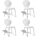 4PCS Stackable Butterfly Design Dining Chairs