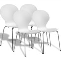 4PCS Stackable Butterfly Design Dining Chairs