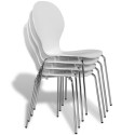 4PCS Stackable Butterfly Design Dining Chairs