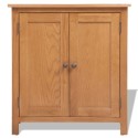 Sideboard Solid Oak 70x35x75 cm Brown