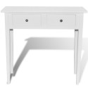 Console Table with 2 Drawers White