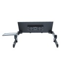 Aluminium Adjustable Laptop Stand Lightweight Laptop with 2 Cooling Fans and Mouse Pad Sofa Couch Bed Tray