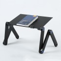 Aluminium Adjustable Laptop Stand Lightweight Laptop with 2 Cooling Fans and Mouse Pad Sofa Couch Bed Tray