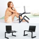 Aluminium Adjustable Laptop Stand Lightweight Laptop with 2 Cooling Fans and Mouse Pad Sofa Couch Bed Tray