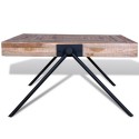 Coffee Table with V-shaped Legs Reclaimed Teak