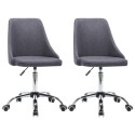 2pcs 360-degree Rotatable Office Soft Chairs