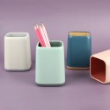 Desktop Pen Holder Durable Fashion Desk Organizer Pencil Holder Makeup Storage Box for Office School Home Stationery Supplies