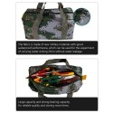 PENGGONG 12-Inch Tool Bag Wear-resistant Storage Bag for Maintenance Tool Large Capacity Camouflage Canvas Bag