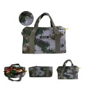 PENGGONG 12-Inch Tool Bag Wear-resistant Storage Bag for Maintenance Tool Large Capacity Camouflage Canvas Bag