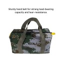 PENGGONG 12-Inch Tool Bag Wear-resistant Storage Bag for Maintenance Tool Large Capacity Camouflage Canvas Bag