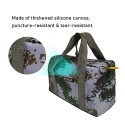 PENGGONG 12-Inch Tool Bag Wear-resistant Storage Bag for Maintenance Tool Large Capacity Camouflage Canvas Bag