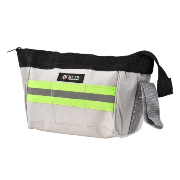 PENGGONG 650D Oxford Fabric Tool Bag Wear-resistant Multifunctional Tool Storage Bag with Pockets Zipper Closure