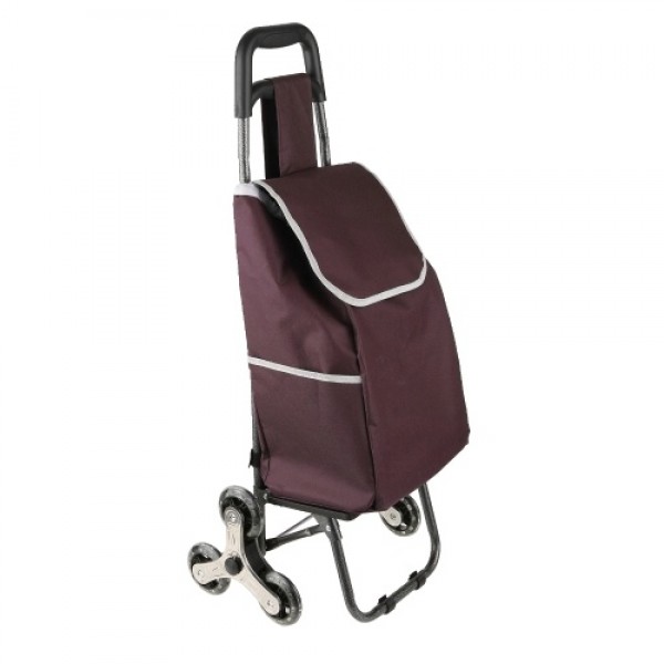 Folding Shopping Bag Cart Grocery Shopping Foldable Cart Stair Climber Shopping Trolley Cart Crystal Wheel Trolley Grocery Cart