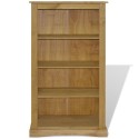 4-Tier Bookcase Mexican Pine Corona Range 81x29x150 cm