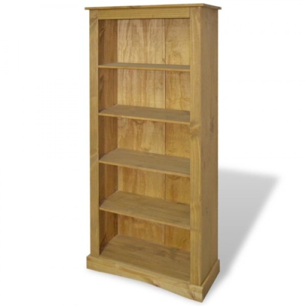 5-Tier Bookcase Mexican Pine Corona Range 81x29x170 cm