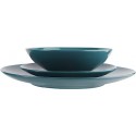 18-Piece Stoneware Dinnerware Set - Deep Teal, Service for 7