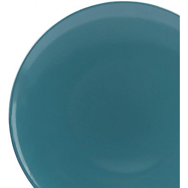 18-Piece Stoneware Dinnerware Set - Deep Teal, Service for 7