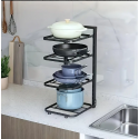 1 Set Pots And Pans Organizer For Cabinet, Heavy Duty Pot Organizer Rack For Under Cabinet, Adjustable And Snap-on Pot Rack, Kitchen Accessories