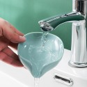 1pc Leaf Shape Soap Box Drain Soap Holder Bathroom Accessories Suction Cup Soap Dish Tray Soap Dish For Bathroom Soap Container