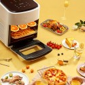 Upgrade Your Kitchen with the 10-in-1 Digital Rotisserie Dehydrator Fryer Combo with 1400W Oil-Free Air Fryer and 4 Accessories!