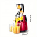 1pc Slow Masticating Juicer Cold Press Juice Extractor Nama Juicer Orange Juicer Apple Orange Citrus Juicer Machine With Wide Chute Quiet Motor For Juicer Machines Vegetable And Fruit Masticating Juicer