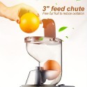 1pc Slow Masticating Juicer Cold Press Juice Extractor Nama Juicer Orange Juicer Apple Orange Citrus Juicer Machine With Wide Chute Quiet Motor For Juicer Machines Vegetable And Fruit Masticating Juicer