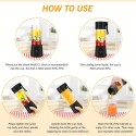 Portable USB Charging Juicer - Juice Up Anywhere with This 3.7V 6 Leaf Knife Household Small Juicer!