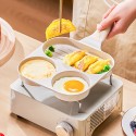 1pc 3 In 1 Fried Egg Pot, Egg Hamburger Household Pan, Non-stick Pot, Small Frying Pan, Pancake Breakfast Pot, Kitchen Tool