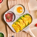 1pc 3 In 1 Fried Egg Pot, Egg Hamburger Household Pan, Non-stick Pot, Small Frying Pan, Pancake Breakfast Pot, Kitchen Tool