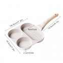 1pc 3 In 1 Fried Egg Pot, Egg Hamburger Household Pan, Non-stick Pot, Small Frying Pan, Pancake Breakfast Pot, Kitchen Tool