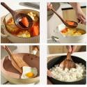 5-Piece Teak Wooden Cooking Utensil Set - Perfect for Wok, Soup, and More!