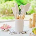 12pcs, Silicone Utensil Set, Khaki Kitchen Utensil Set With Wooden Handle, Safety Cooking Utensils Set, Non-Stick Kitchen Tools Set, Washable Modern Cookware, Kitchen Stuff, Kitchen Gadgets