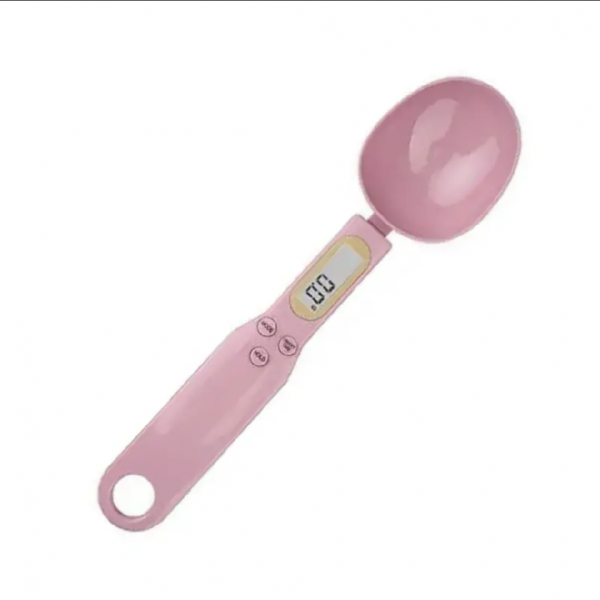 Pink accurate & Easy-to-Use Digital Kitchen Spoon Scale - 0.1g-500g LCD Display - Perfect for Baking & Measuring Ingredients!